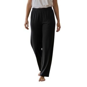 Eileen Fisher Straight Leg Elastic Waist Pants Size Medium